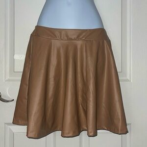 Miniskirt faux leather